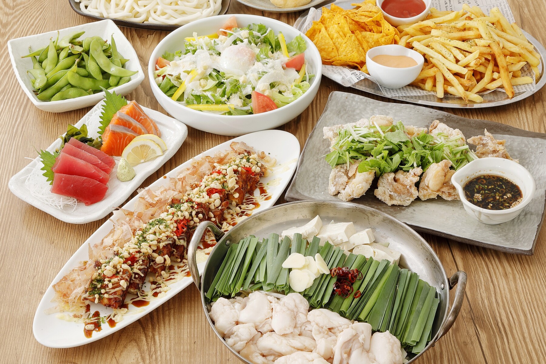 【国産牛もつ鍋の満喫コース】　　　