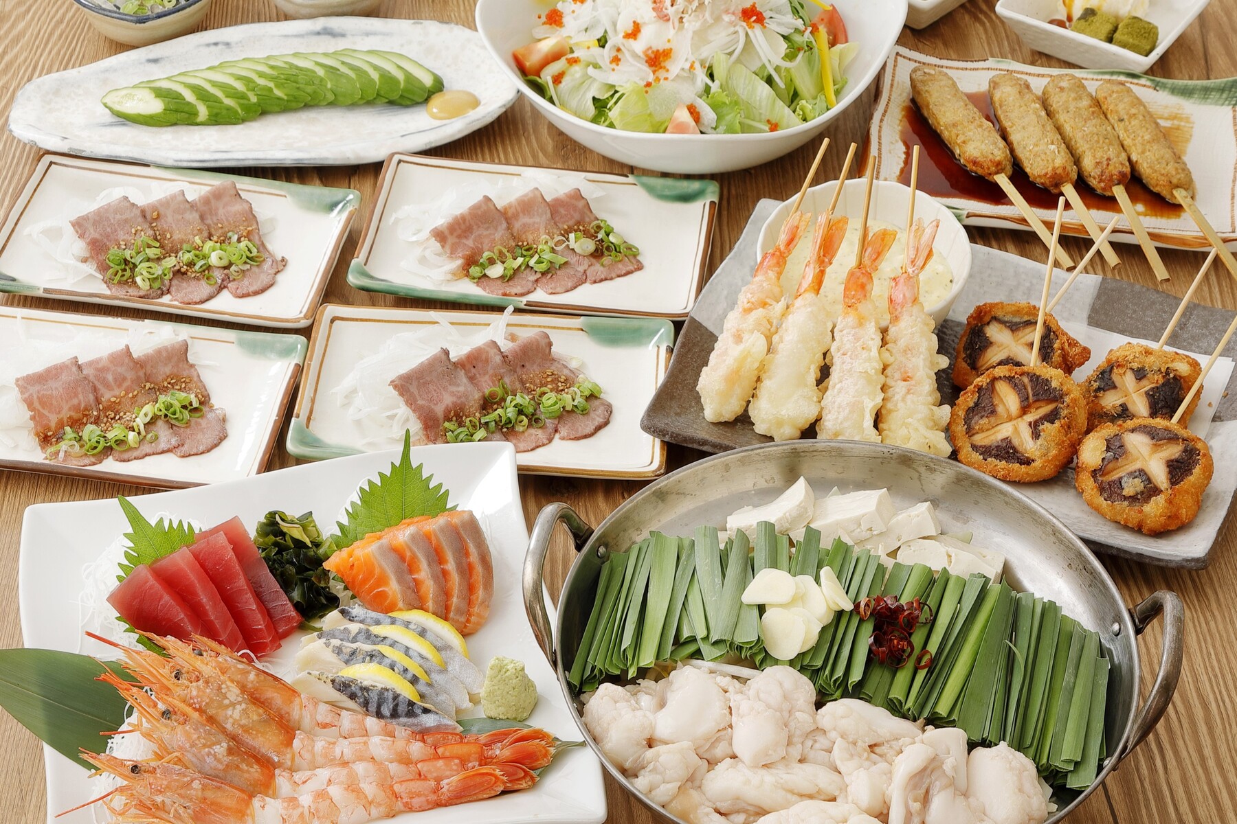 【国産牛もつ鍋の厳選コース】