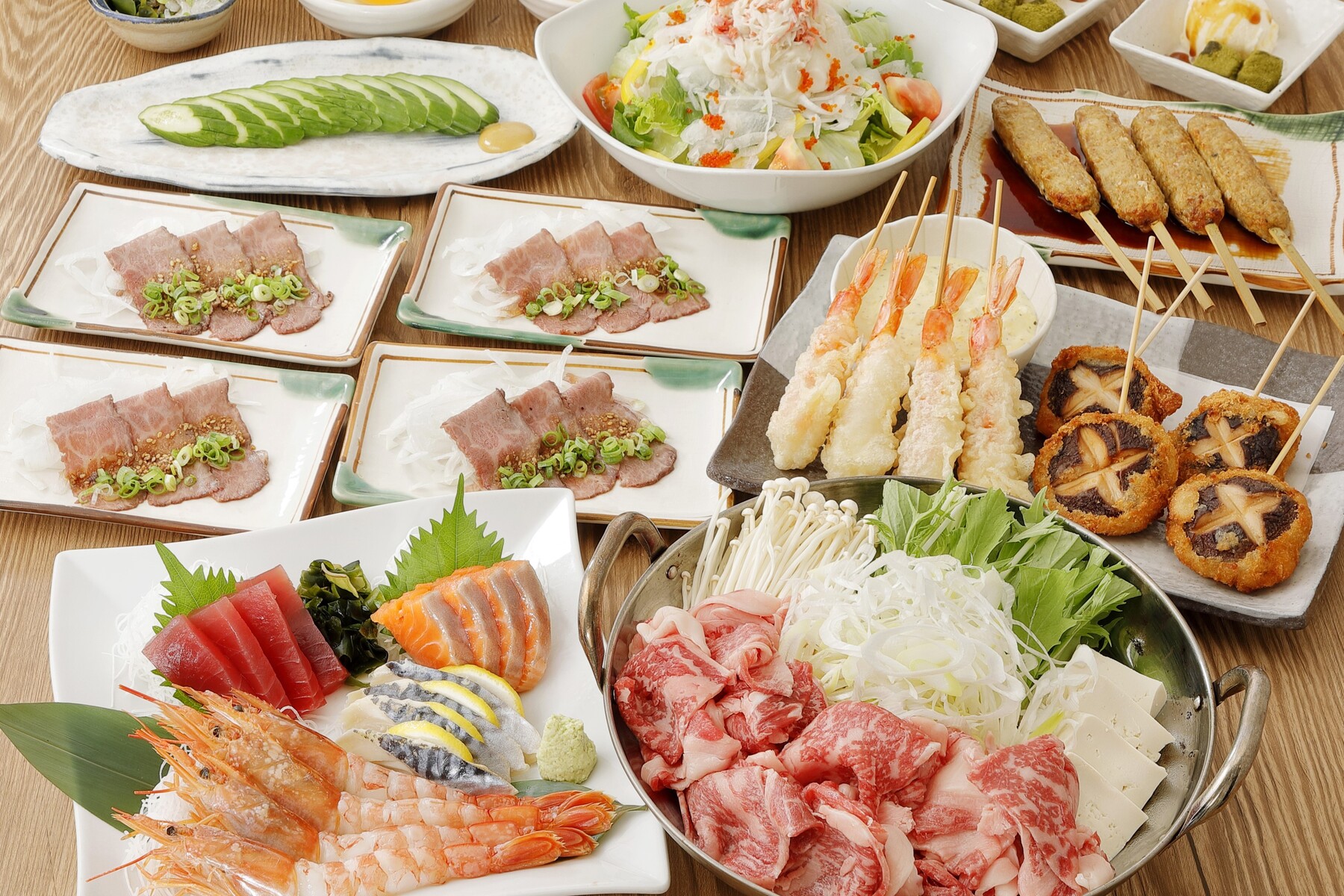 【北海道産さくらビーフ厳選すき焼きコース】